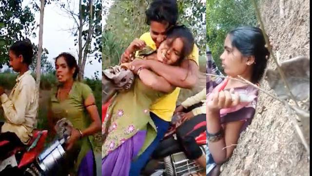 Desi Village Girl Rape CHudai Motorcycle Boy Run And Fuck in Field Need Crying Full desi bf video
