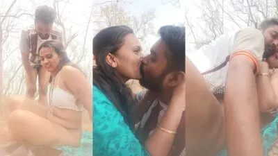 Hindi XNXX Indian Desperate Randi Wife Outdoor Fucking with lover