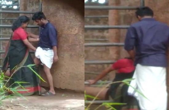Masafun South Indian mallu bhabhi give blowjob to lover in outdoor sex mms