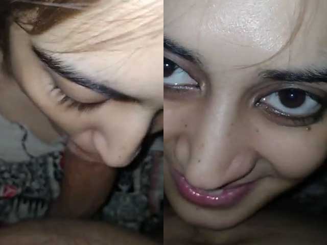 Viral Pakistani sex mms Beautiful Virgin Pakistani girl eating cum of BF