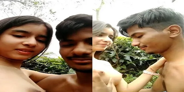 desi mms Porn Assamese teen lovers enjoying nude outdoor sex