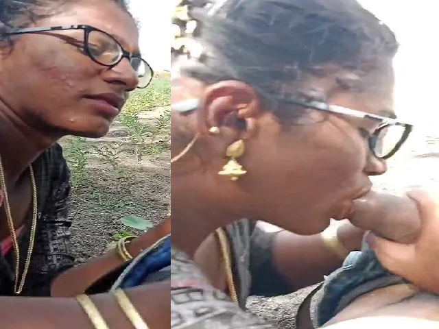 Desi49 Tamil randi outdoor blowjob to customer viral MMS