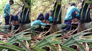 Hubmasa Net Horny Tamil xxx mallu college girl kissing pussy sucking and fucking in park with bf