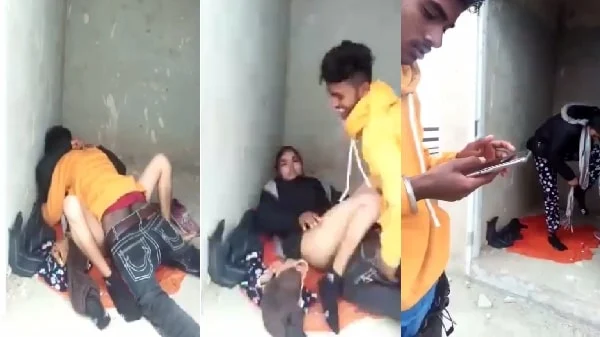qorno sex video College teen lovers caught fucking live on collage roof