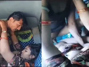 Fsiblog4 XXX sexy village bhabhi fucking with driver in car leaked outdoor sex mms