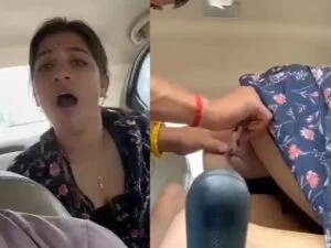 fsiblog3 Married wife kissing and anal fucking with lover in car viral outdoor sex mms