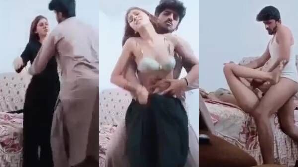 Latest Most Exclusive MMS Cute slim Pakistani girl boobs squashed and fucked by cousin