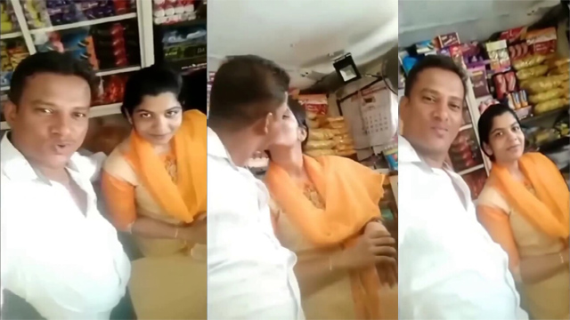 Desi fsiblog xxx viral sex mms Famous Shop Keeper Affair With Hot Bhabhi Smooching Hard