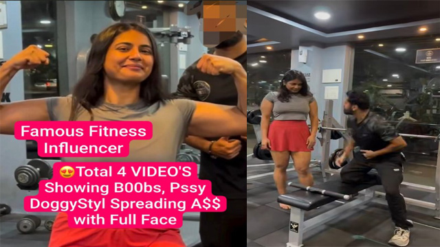 Latest Trending Famous Hot Fitness Model Showing Boobs Pussy & Doggy Style Spreading her Ass Viral video