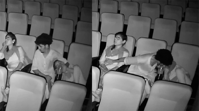 24xxx Porn Most Demanded Threesome Fun In Cinema Hall