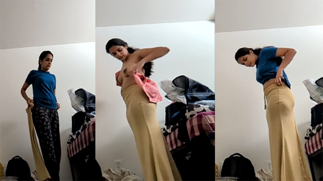 Xnxx New HD sex mms video Brother Recorded Her sexy Mallu Sister Dress Change Fixed Cam Record