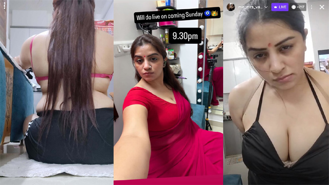 fsiblog Hot beautiful Insta Exclusive Vandana Pathak Nude Contents Live New Video
