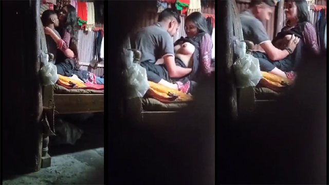 Horny college Teen Girl Boobs Sucking Her Lover On Room hidden cam sex mms