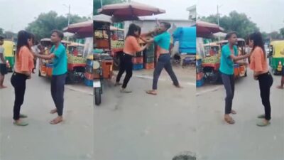 Young College Girl Fight with Riksha Driver in Full Nude Body