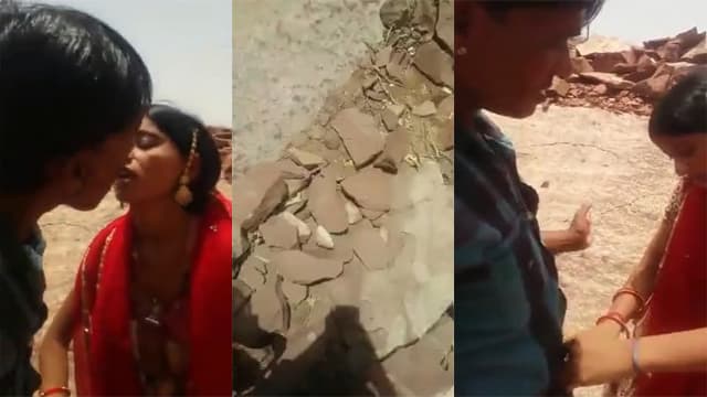 Desi Sex Mms Rajasthani Wife Kissing & Bj Outdoor Sex with Clear Audio