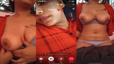 Indian Desi Hot Figure model Nehuu Stripping private parts on video call for Lover mms