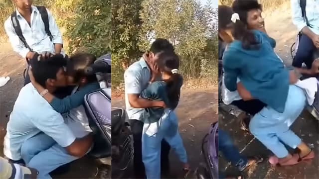 Valentines Day couple sex on road viral mms
