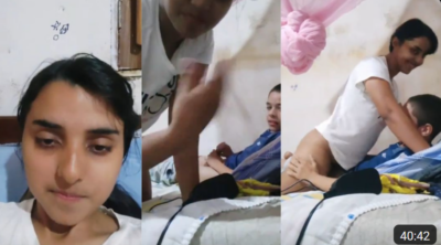 Beautiful Hot sexy Sister Teach Little Brother about Sex