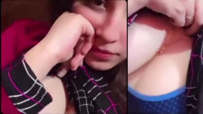 Hot Desi village Bhabhi Squeezing Tits and Teasing