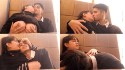Desi College couple Smooch Boobs and Fingering Hairy Pussy mms