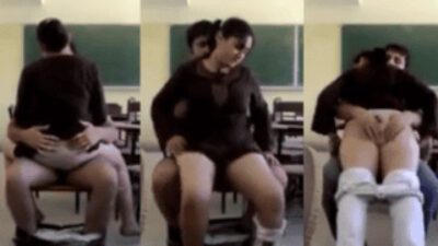 Hot College Couple Fulfilled Fucks After Lecture in Class