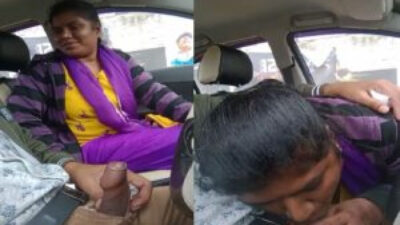 Mallu Bhabhi drive with Neighbour and sucking cock outdoor