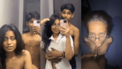 Desi 18y Mumbai College Girl Passionate Mirror Fuck by BF