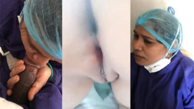 Desi Muslim Nurse MOM Blowjob To Young Doctor and Fucked